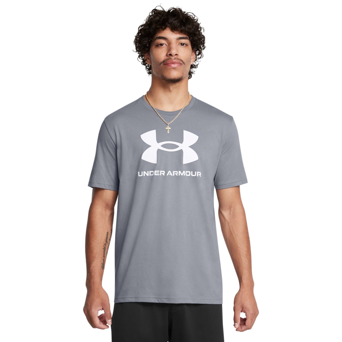 Under Armour Mænds - Sportstyle Shortsleeve - Steel 4XL