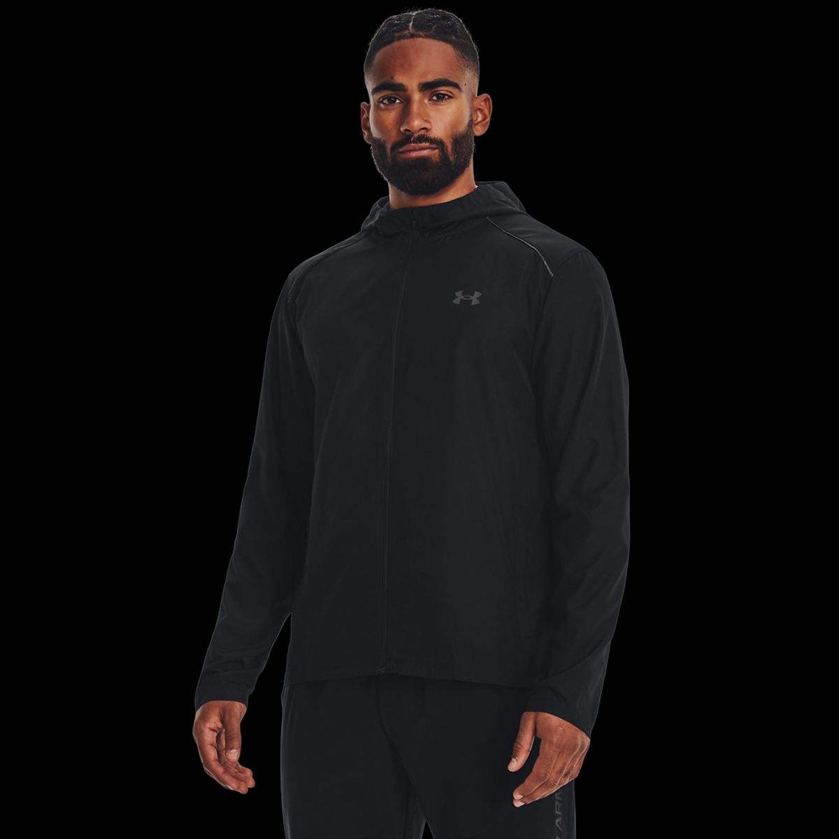 Under Armour Mænds - Storm Run Hooded Jacket - Black 3XL