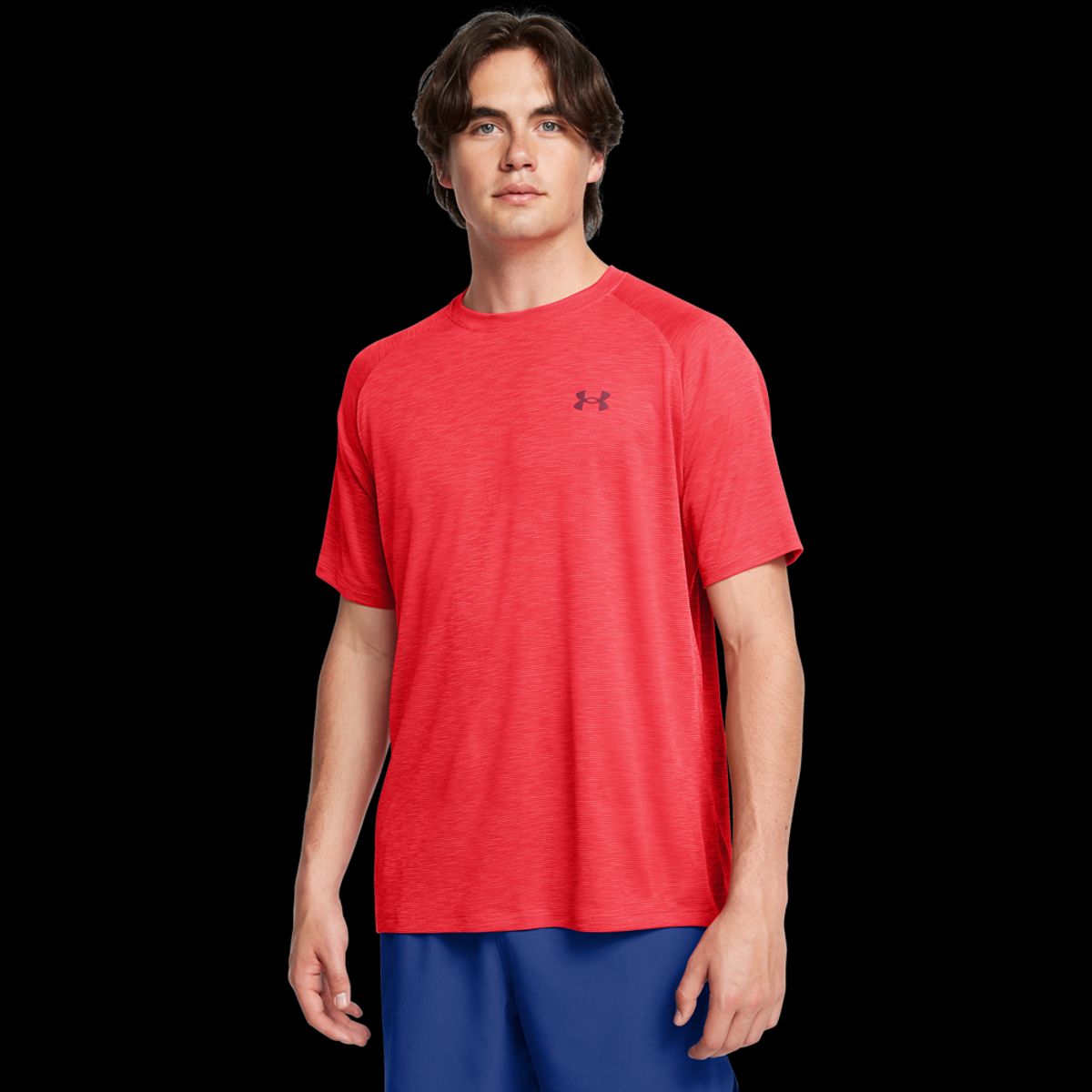 Under Armour Mænds - Tech Textured Ss - Racer Red 3XL