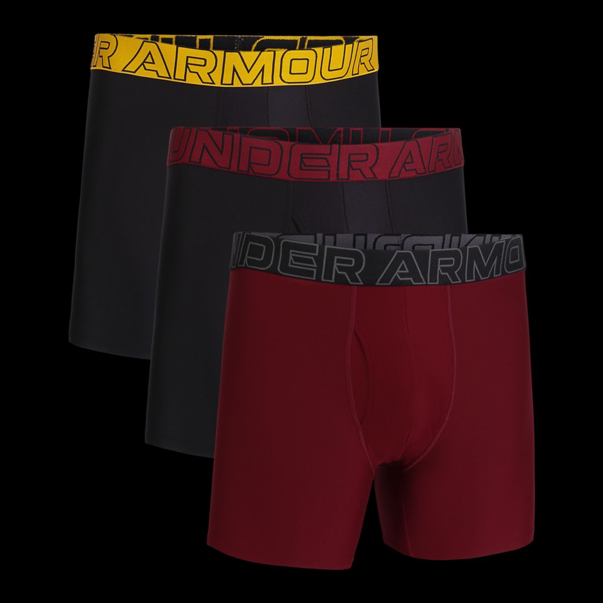 Under Armour Mænds - Tech 6" Boxer Shorts 3-Pack - Cardinal Red XL