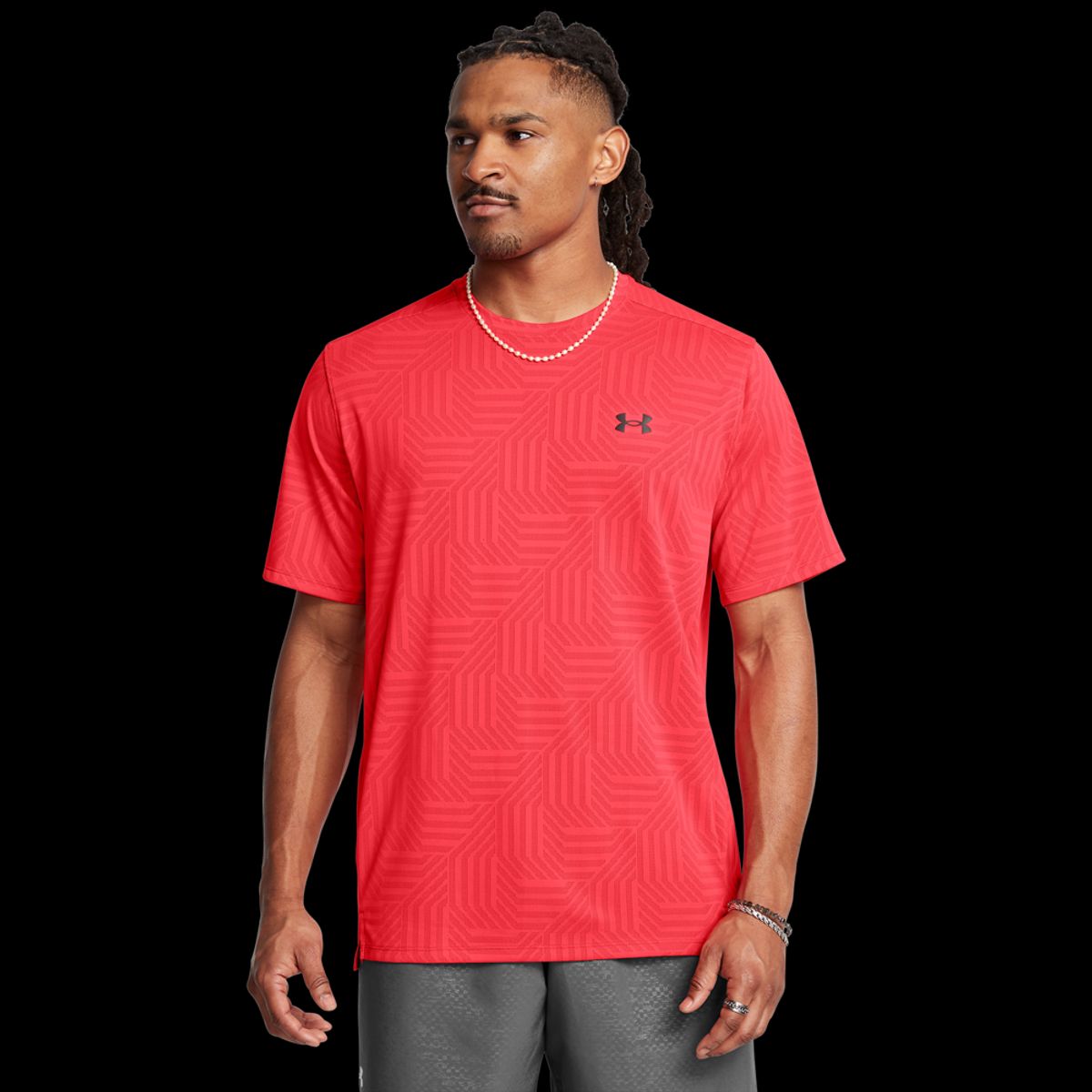 Under Armour Mænds - Tech Vent Geotessa SS - Racer Red XL