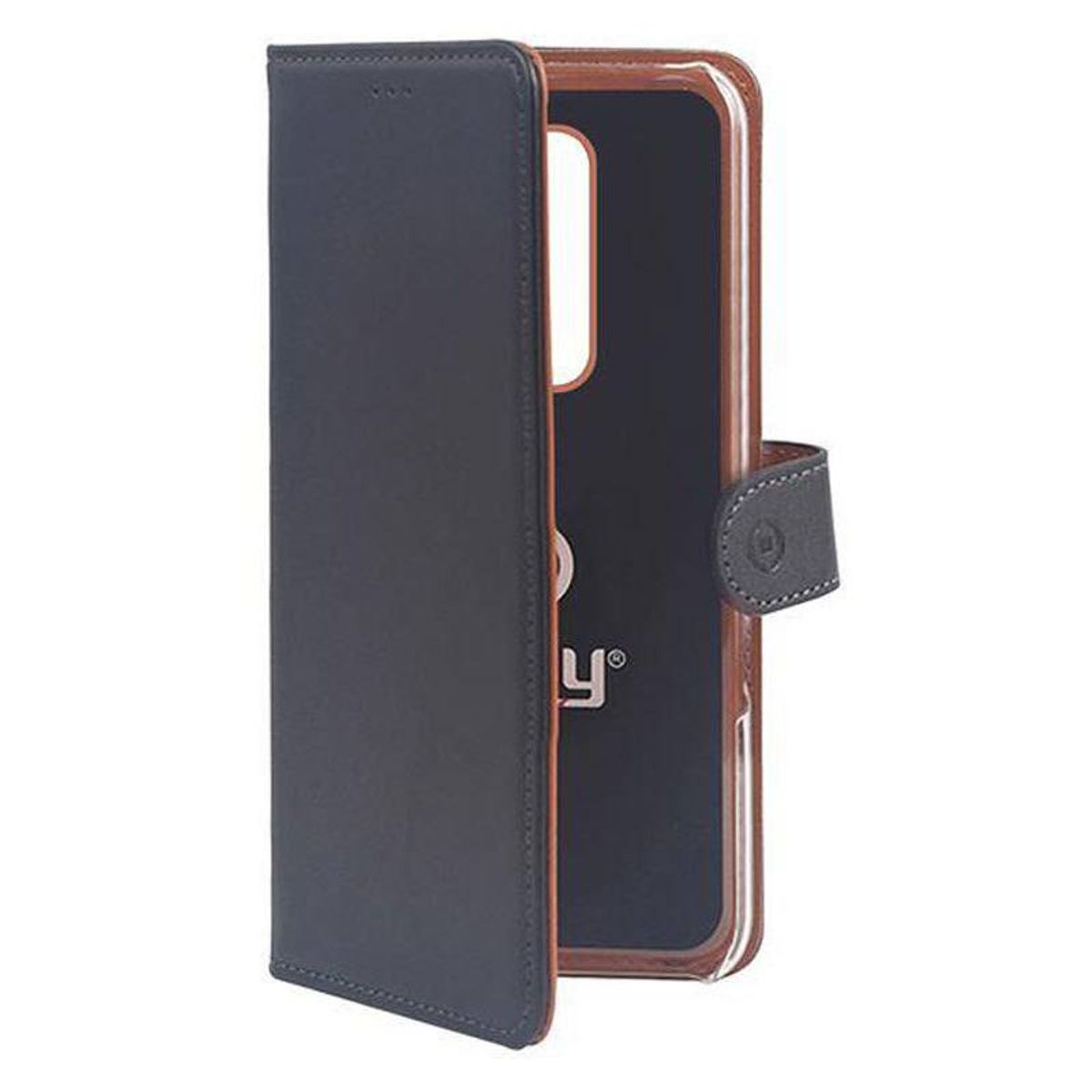 Celly Wally OnePlus 7 Cover, Sort/Cognac