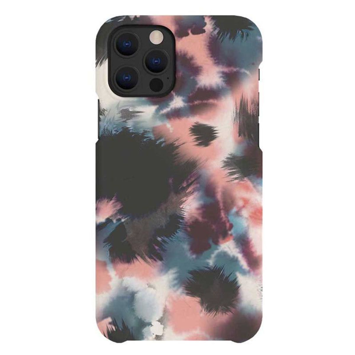 A Good Company iPhone 12/12 Pro Miljøvenligt Cover, Blue, Pink, Black Abstract