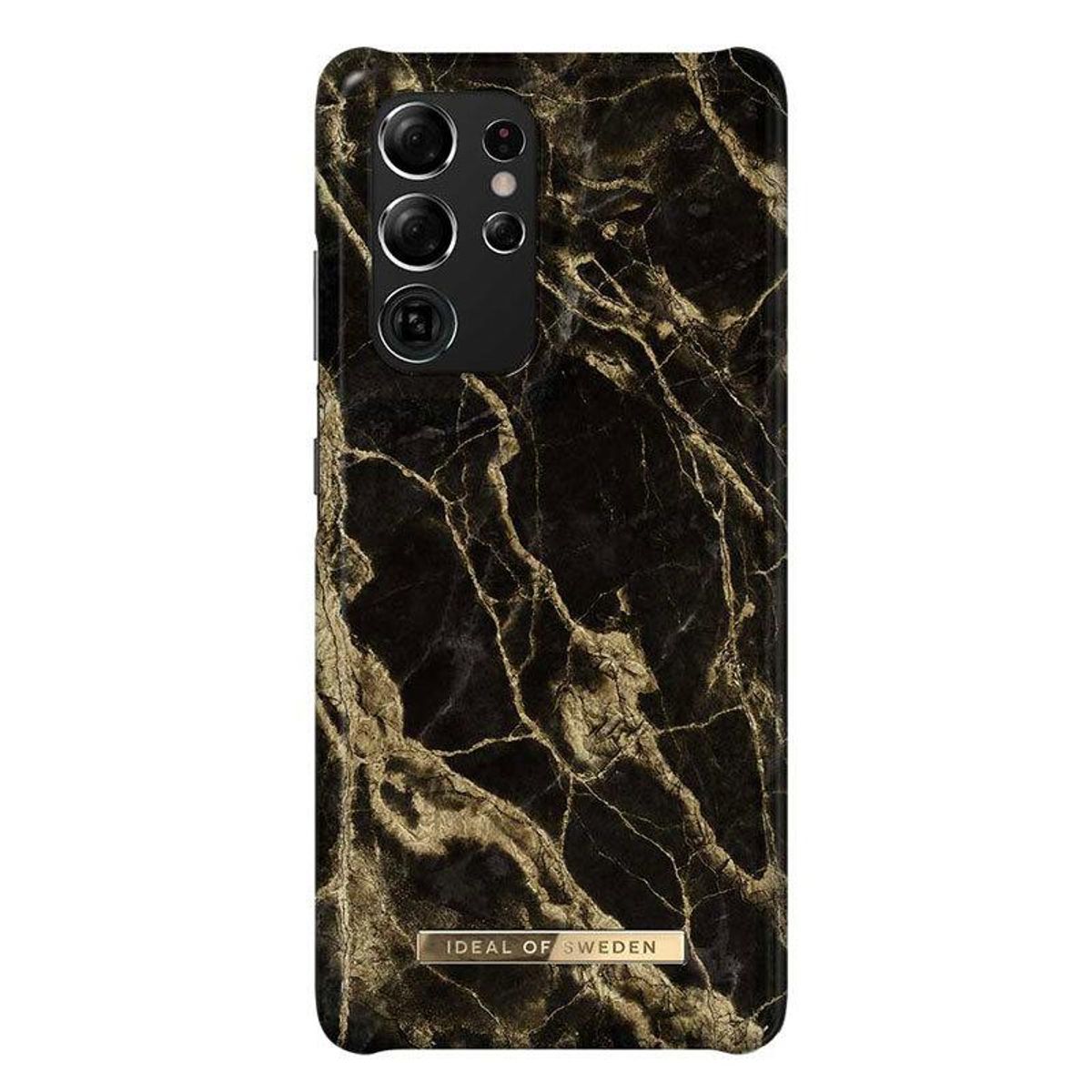 iDeal Of Sweden Samsung Galaxy S21 Ultra Fashion Cover, Golden Smoke Marble