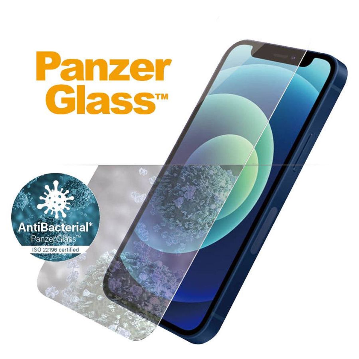 PanzerGlass iPhone 12 mini AntiBacterial Skærmbeskyttelse