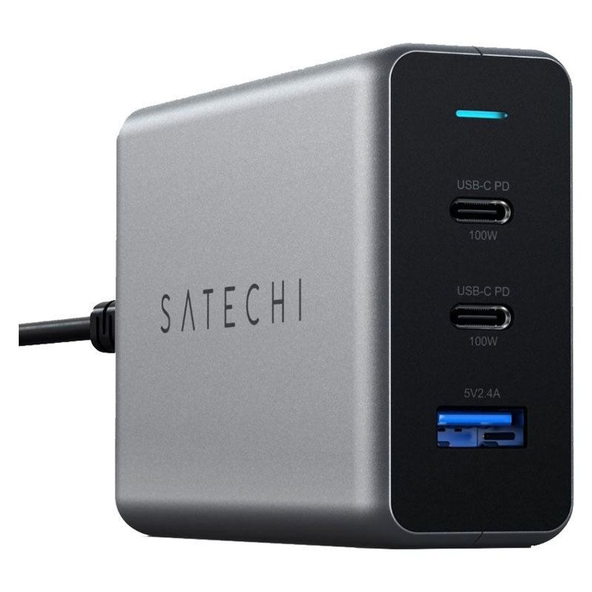 Satechi GaN 100W PD USB-Hub, Space Grey