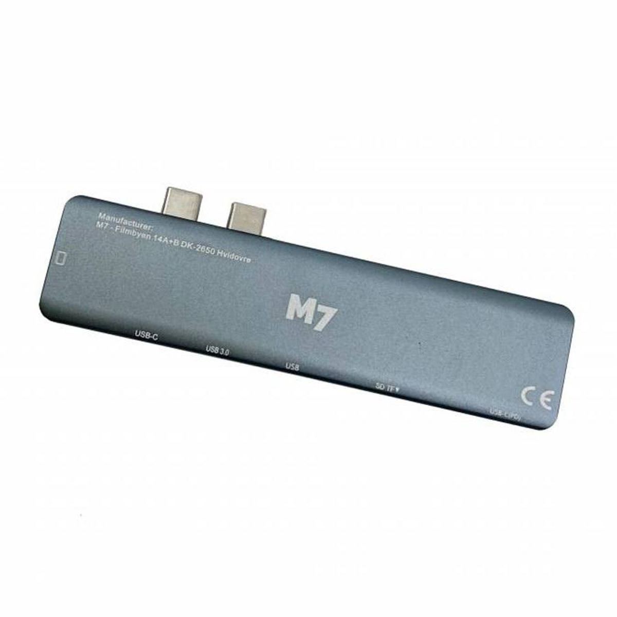 M7 USB-C HDMI Adapter 7 i 2 m. HDMI, USB, SD, USB-C