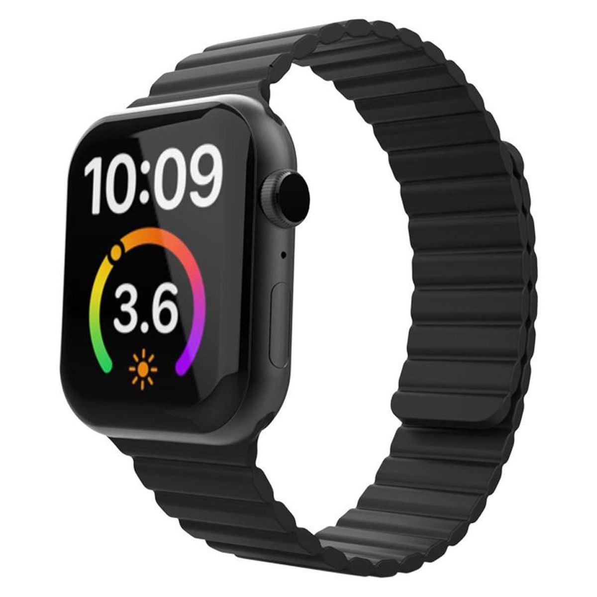 Lippa Apple Watch magnetisk silikonerem 38/40/41, Sort