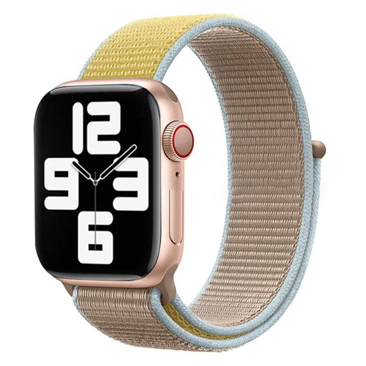 Lippa Apple Watch nylonrem 42/44/45/49, Karamel