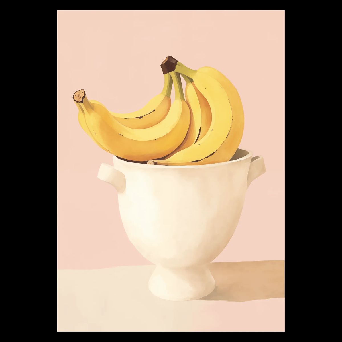 Banana Bowl Plakat 70x100 cm (B1) / Hvid Egetræ