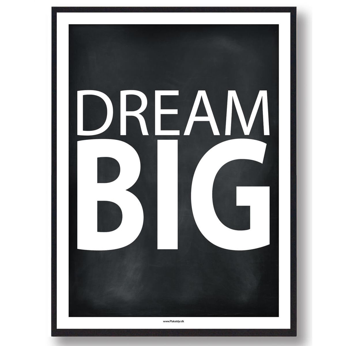 DREAM BIG - gamerplakat - gamerplakat (sort) (Størrelse: L - 50x70cm (B2))