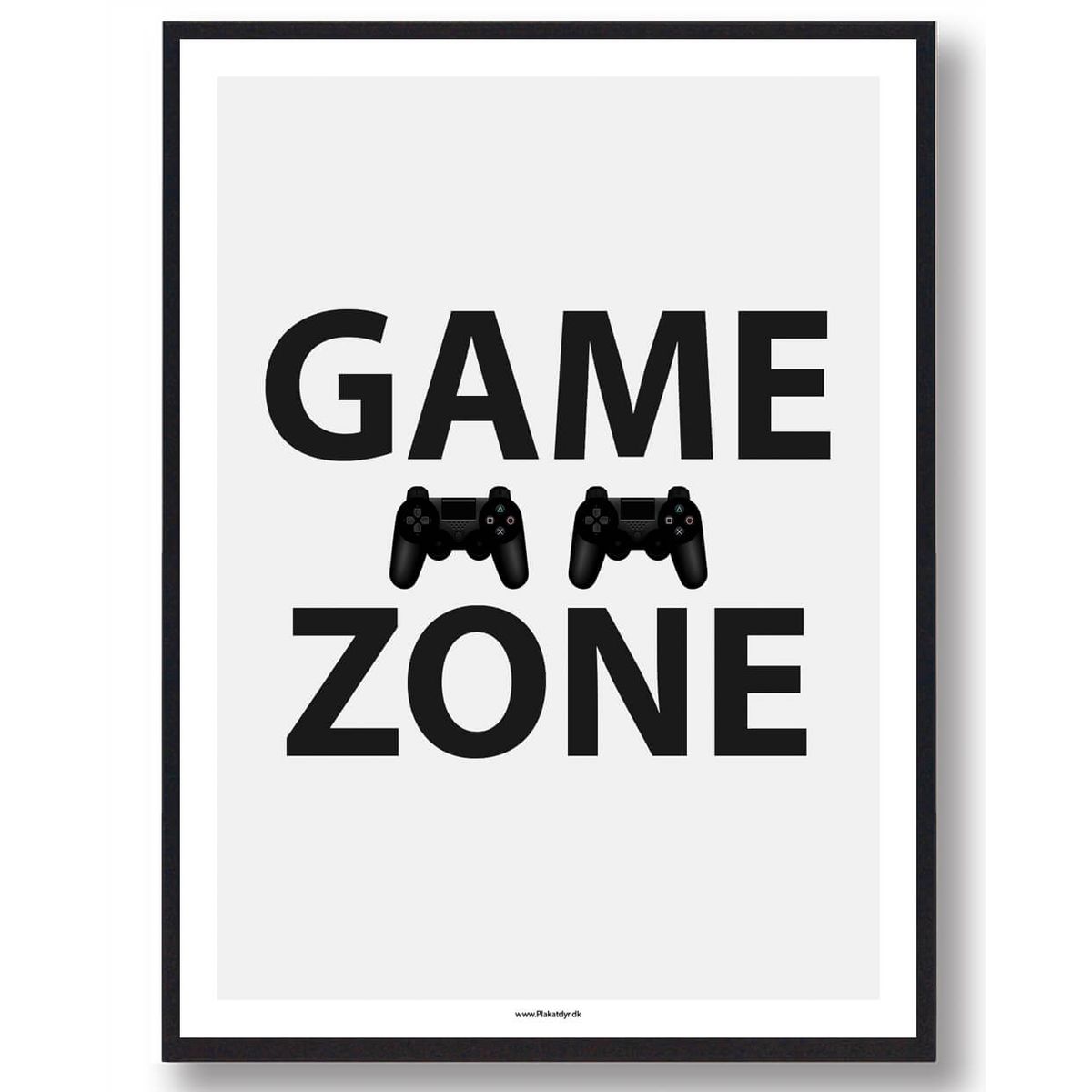 GAME ZONE - gamerplakat (Størrelse: L - 50x70cm (B2))