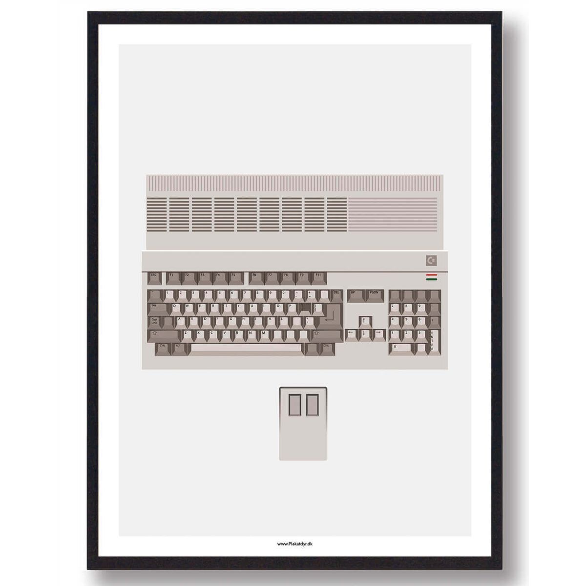 Amiga 500 - gamerplakat (Størrelse: L - 50x70cm (B2))