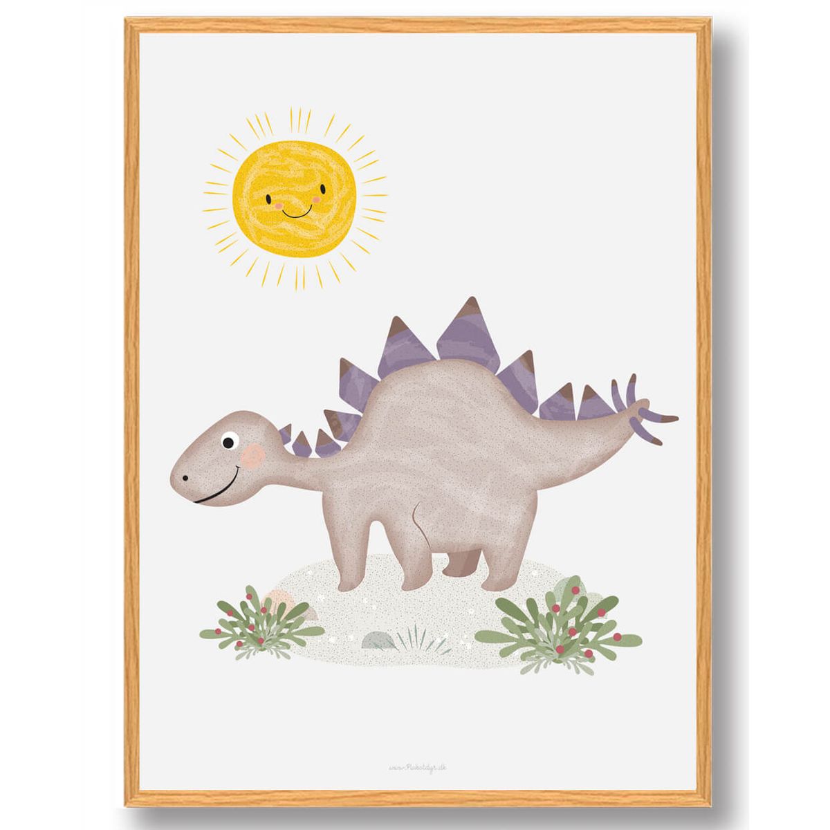 Dinosaur plakat (Størrelse: L - 50x70cm (B2))