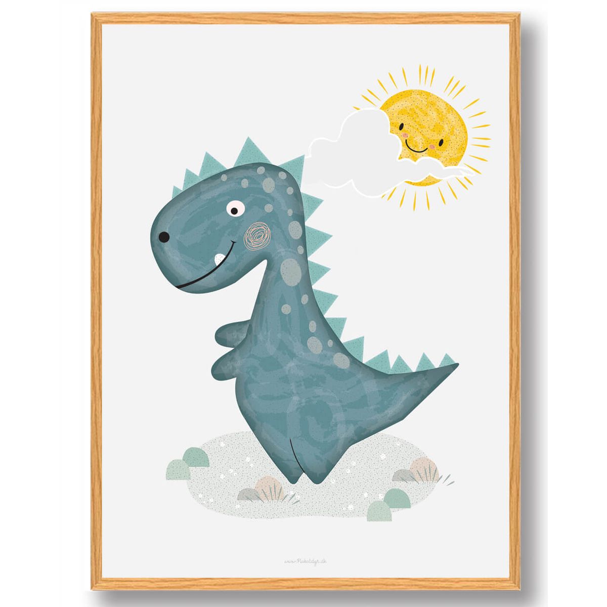 Dinosaur plakat (Størrelse: L - 50x70cm (B2))