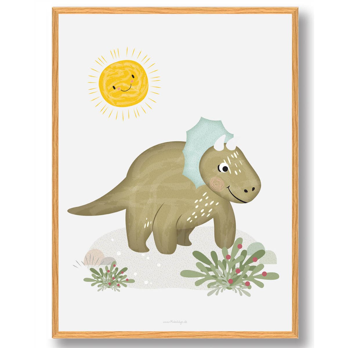 Dinosaur plakat (Størrelse: L - 50x70cm (B2))