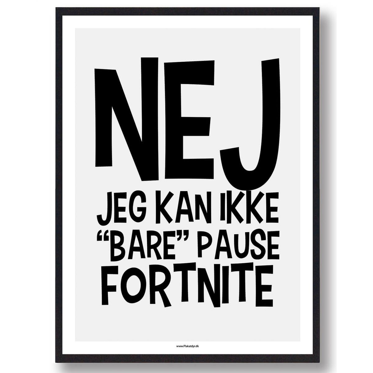 Nej, jeg kan ikke - plakat (Størrelse: L - 50x70cm (B2))