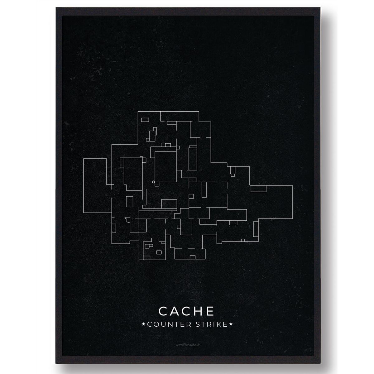 Cache map - CS gamerplakater (Størrelse: L - 50x70cm (B2))