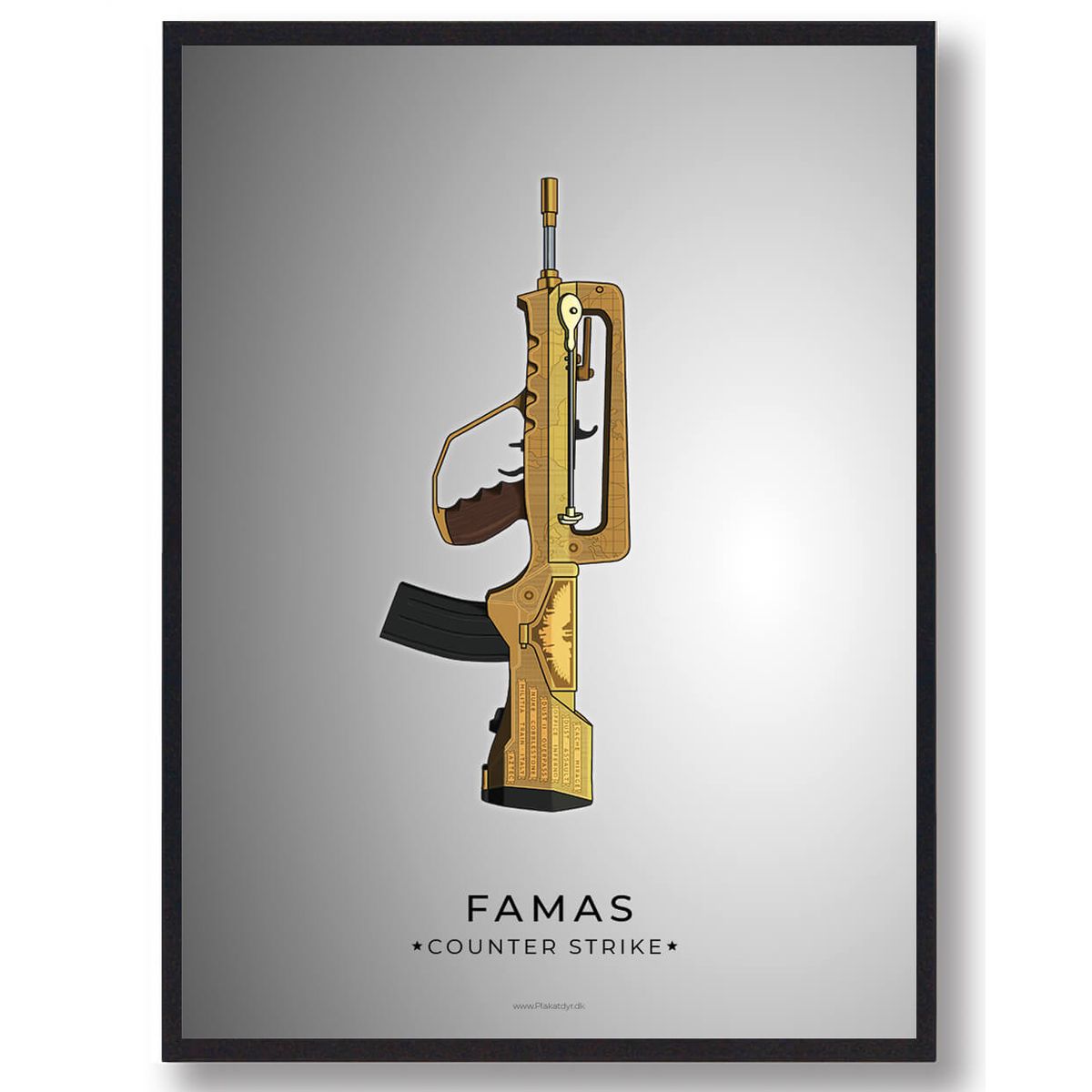 Famas - CS gamerplakater (Størrelse: L - 50x70cm (B2))