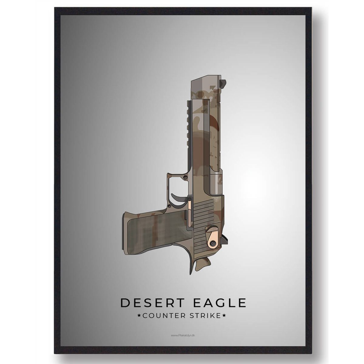 Desert Eagle - CS gamerplakater (Størrelse: L - 50x70cm (B2))