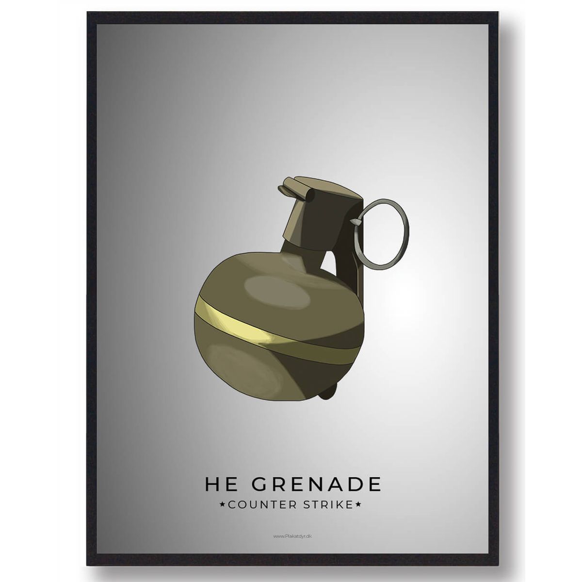 HE granat - CS gamerplakater (Størrelse: L - 50x70cm (B2))