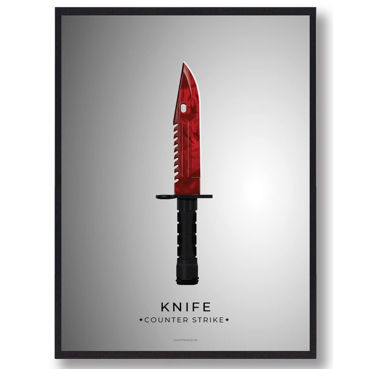 Red knife - CS gamerplakater (Størrelse: L - 50x70cm (B2))