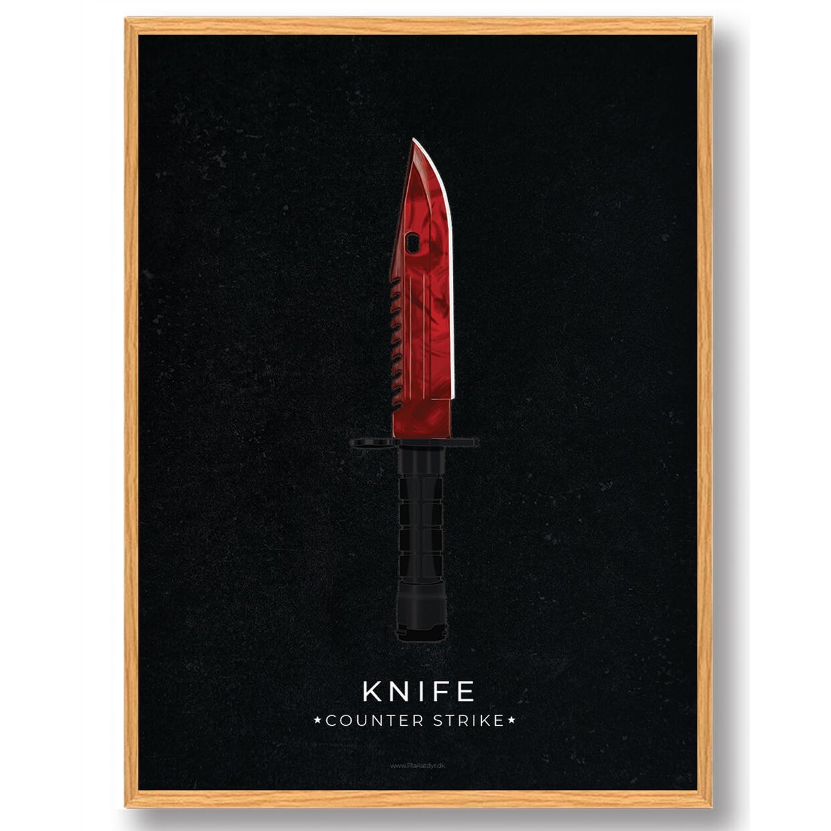 Red knife - CS gamerplakater (Størrelse: L - 50x70cm (B2))