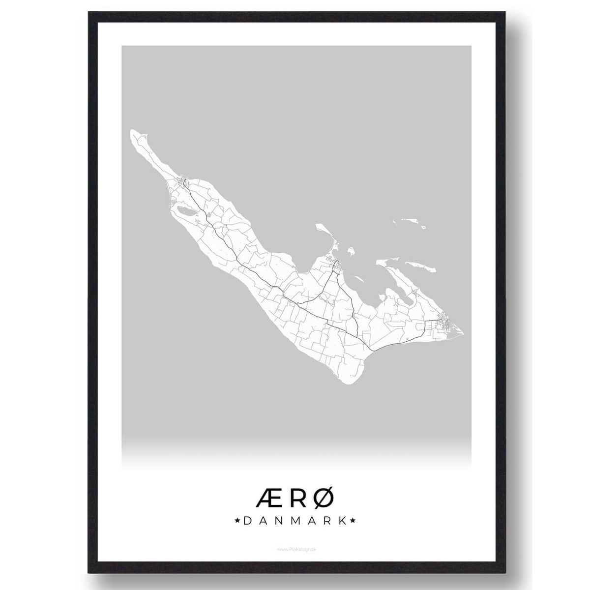 Ærø plakat (Størrelse: L - 50x70cm (B2))