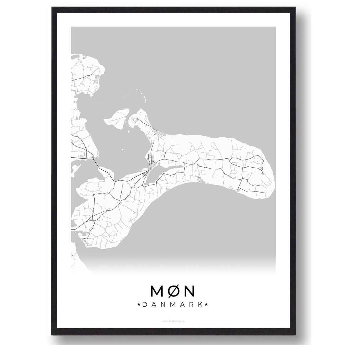 Møn plakat (Størrelse: L - 50x70cm (B2))