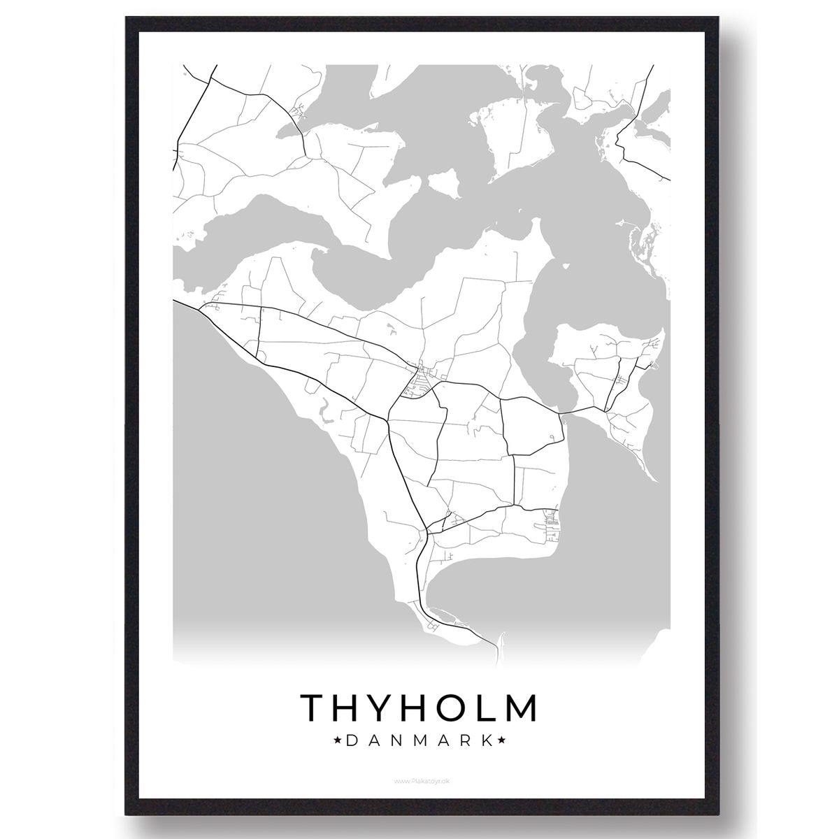 Thyholm plakat (Størrelse: L - 50x70cm (B2))