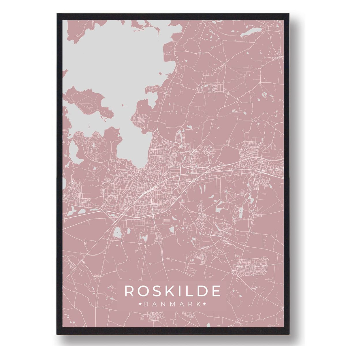 Roskilde - rosa (Størrelse: L - 50x70cm (B2))