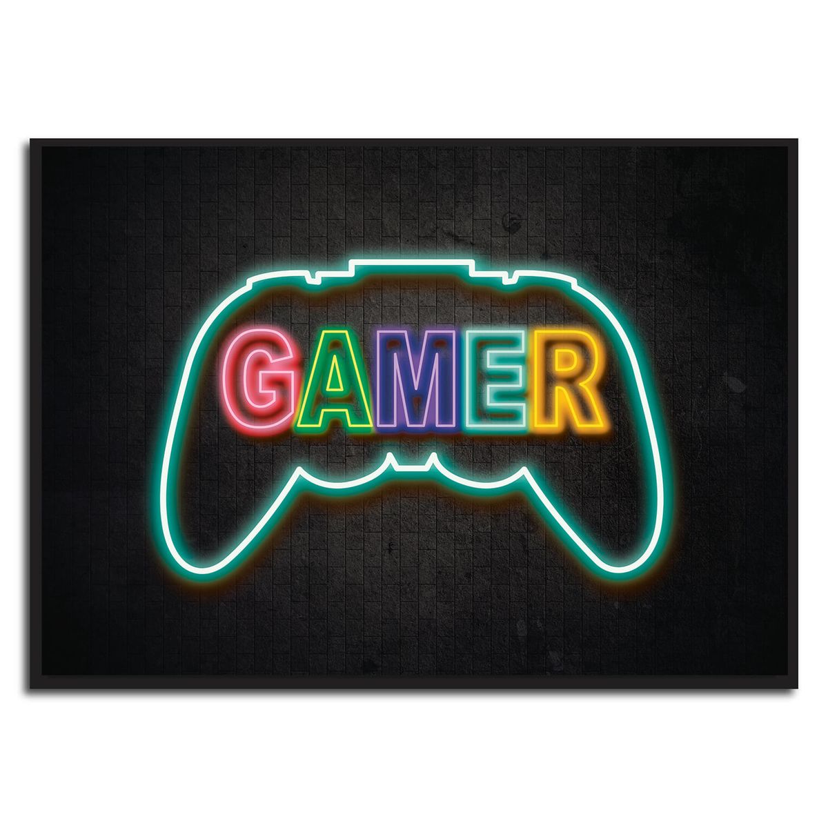 Gamer - neon grøn gamerplakater (Størrelse: L - 50x70cm (B2))