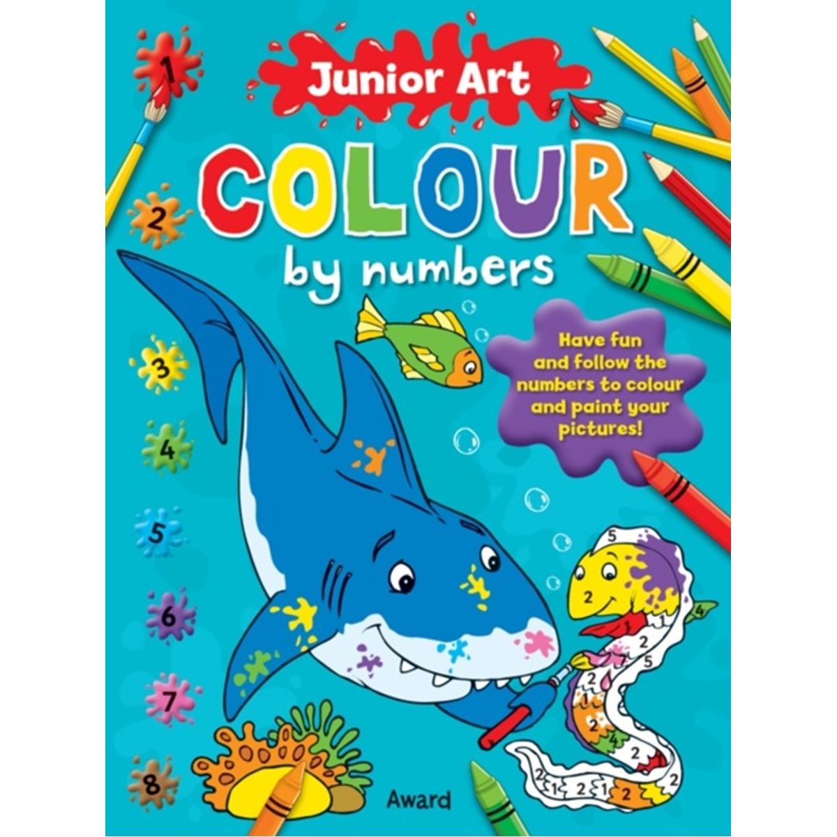 Junior Art Colour By Numbers: Shark