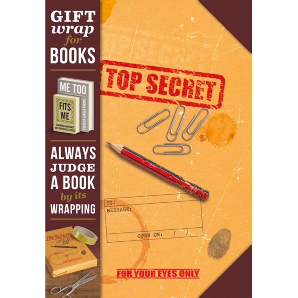 Gift Wrap for Books - Top Secret