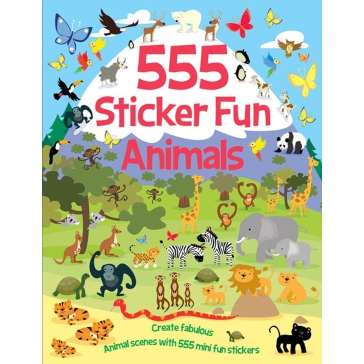 555 Sticker Fun - Animals Activity Book