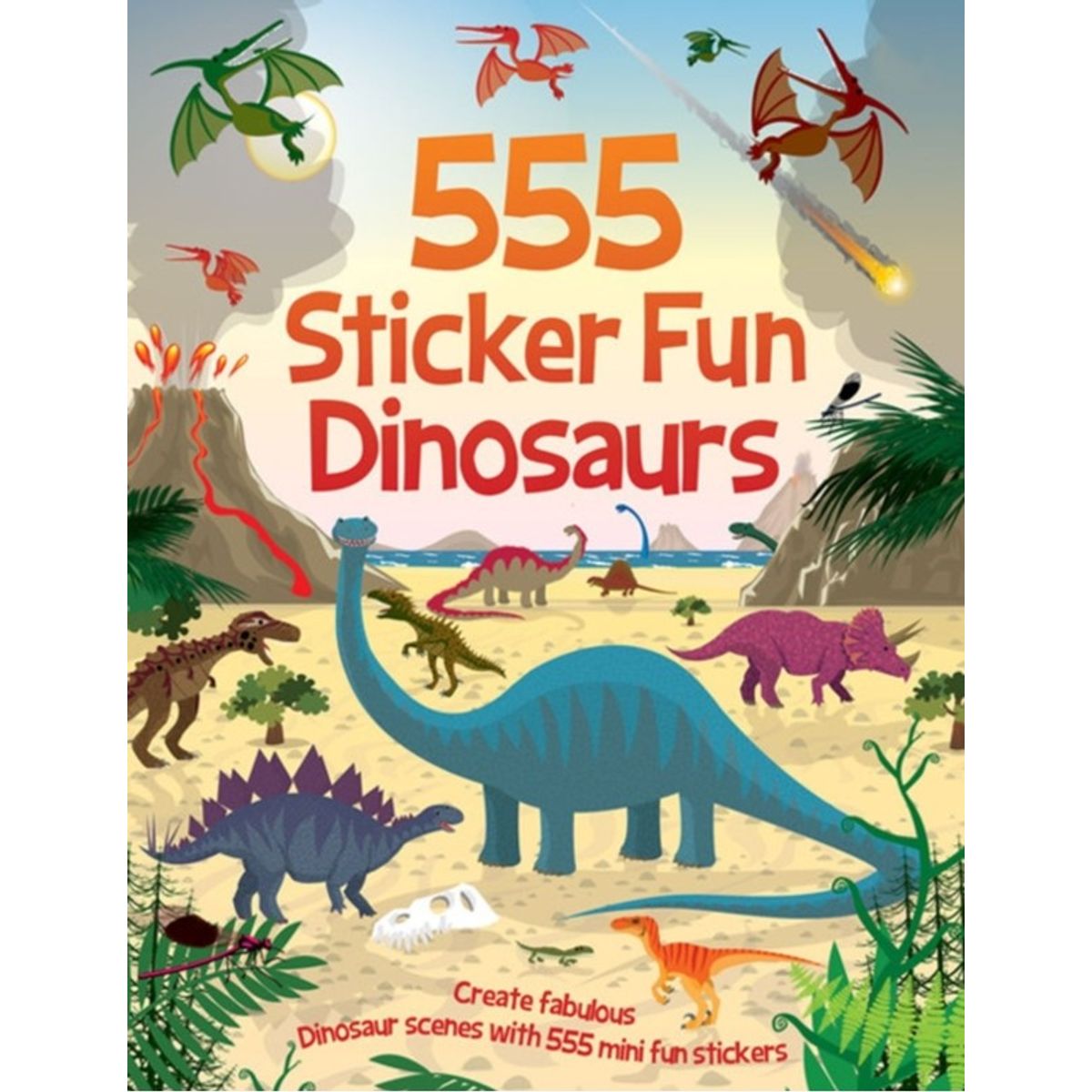 555 Sticker Fun - Dinosaurs Activity Book