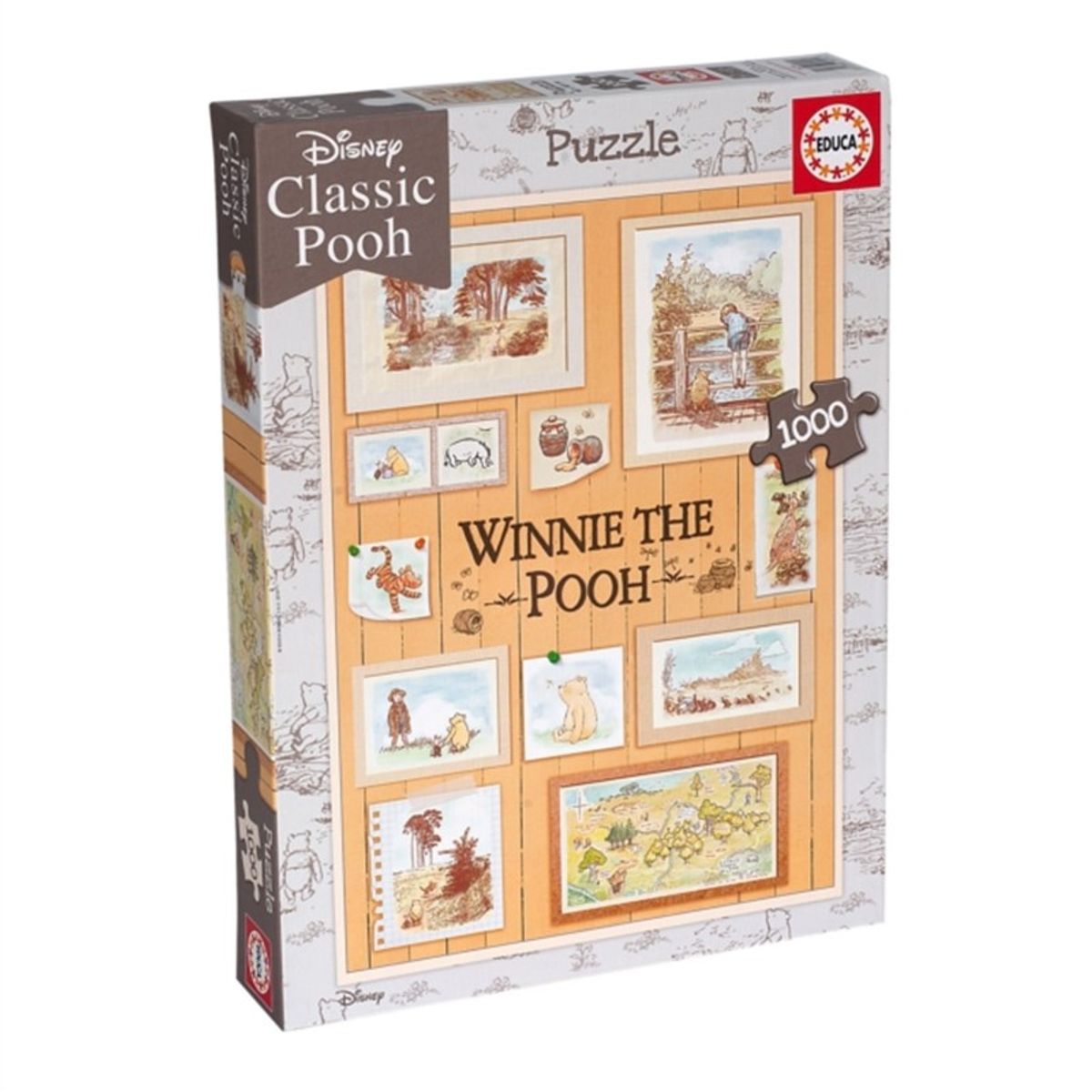 Educa Borras - Winnie the Pooh Photoframes 1000 piece Jigsaw Puzzle