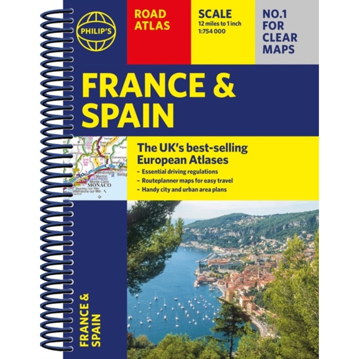 Philip's France and Spain Road Atlas