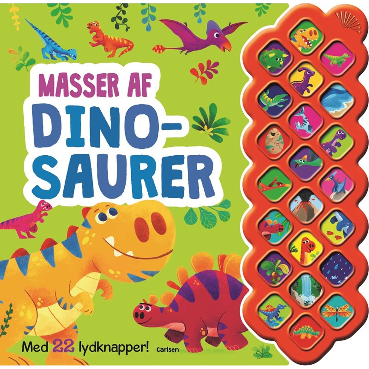 Masser af dinosaurer - med 22 lydknapper