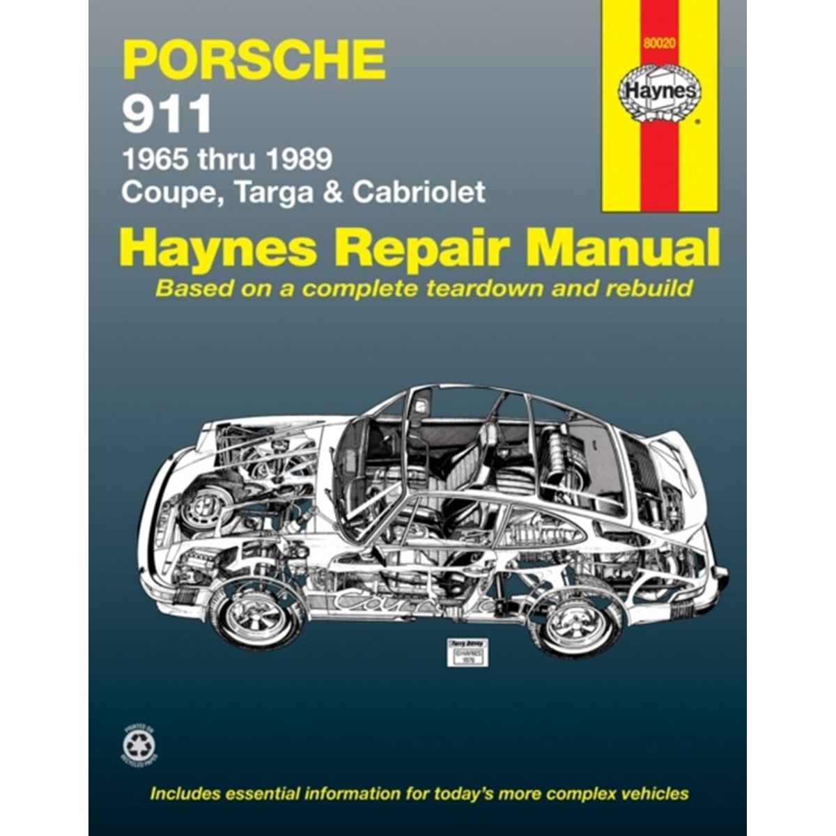 Porsche 911 (1965-1989) for Coupe, Targa & Cabriolet Haynes Repair Manual (USA)