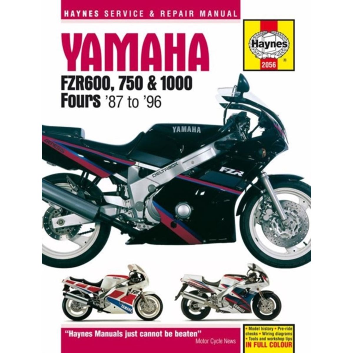 Yamaha FZR600, 750 & 1000 Fours (87 - 96) Haynes Repair Manual