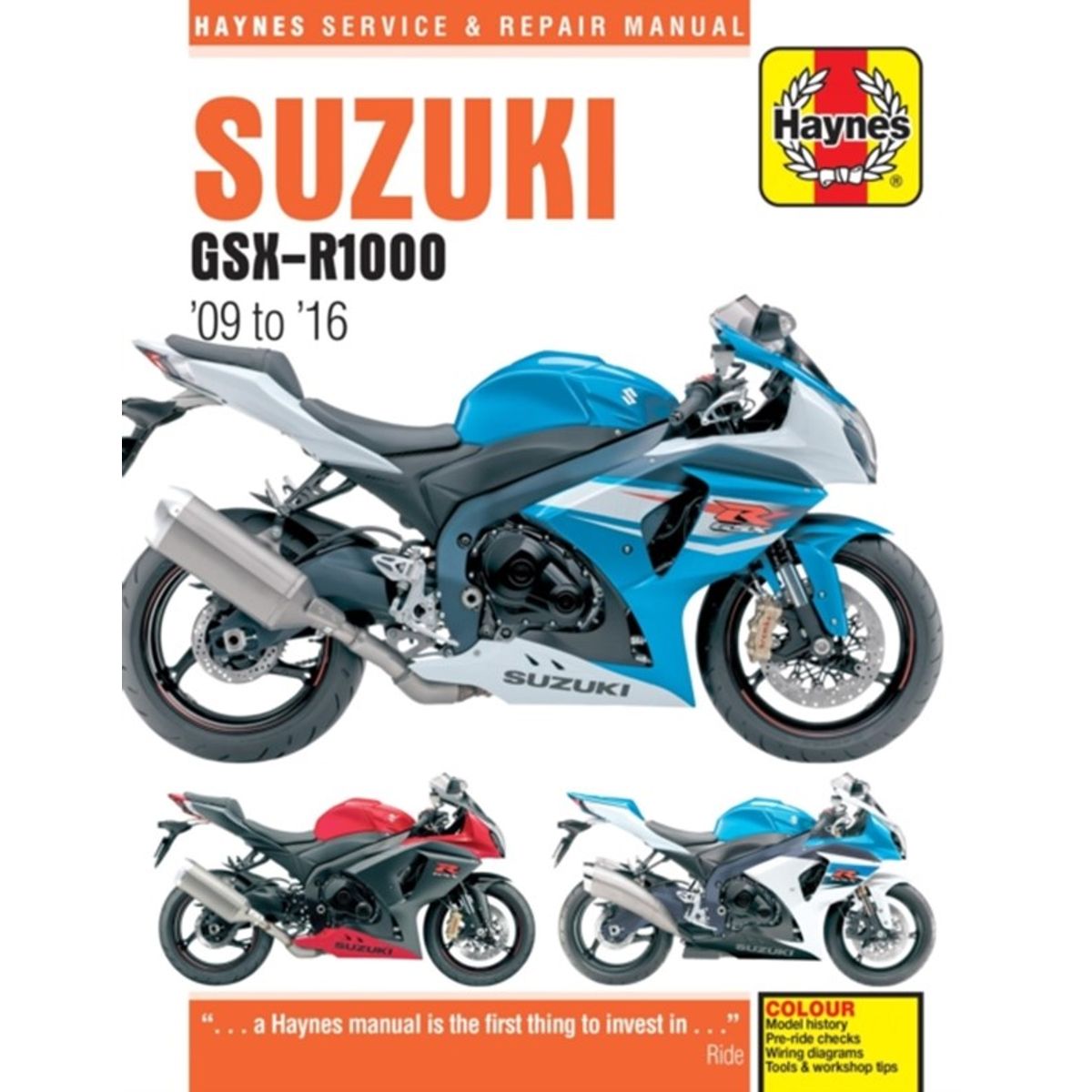 Suzuki GSX-R1000 (09 - 16) Haynes Repair Manual