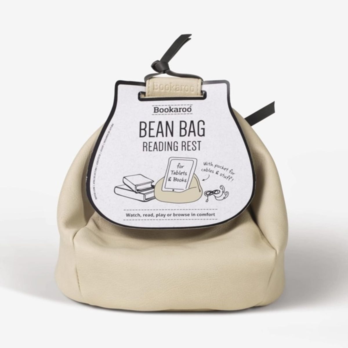 Bookaroo Bean Bag Reading Rest - Cream