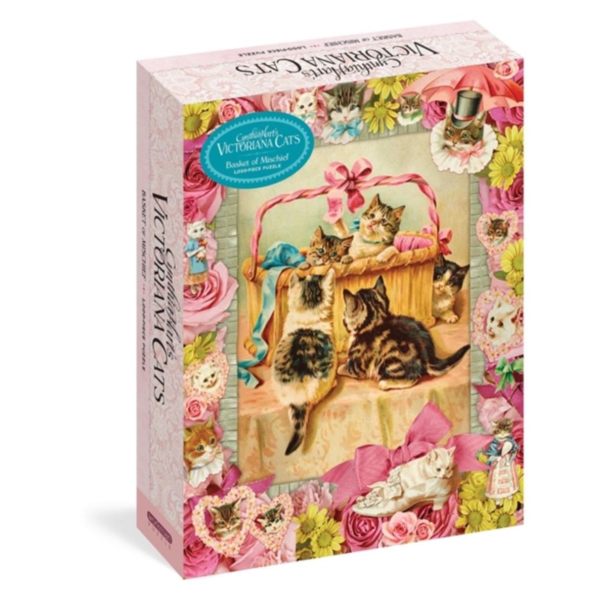 Cynthia Hart's Victoriana Cats: Basket of Mischief 1,000-Piece Puzzle