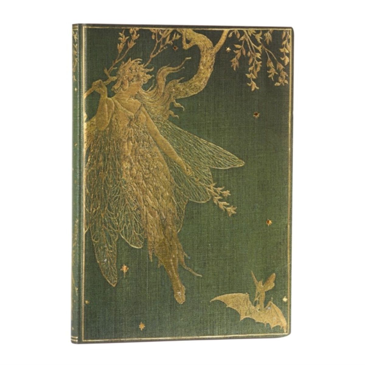 Olive Fairy (Langs Fairy Books) Midi Unlined Softcover Flexi Journal (Elastic Band Closure)