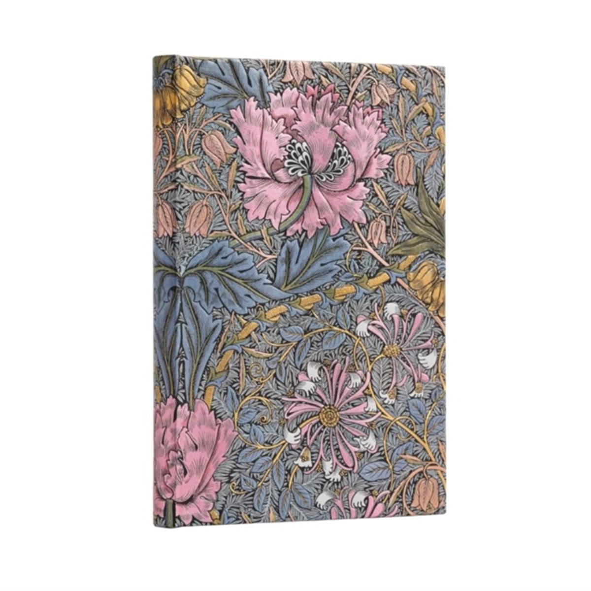 Morris Pink Honeysuckle (William Morris) Midi Lined Hardcover Journal