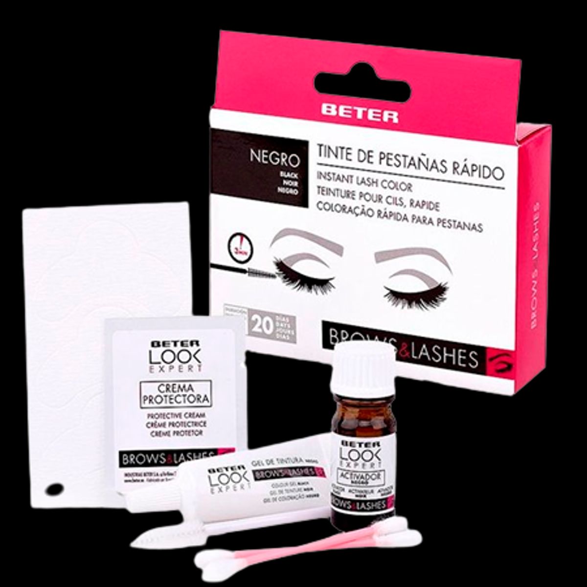 Beter Brows & Lashes Instant Øjenvippefarve - Sort