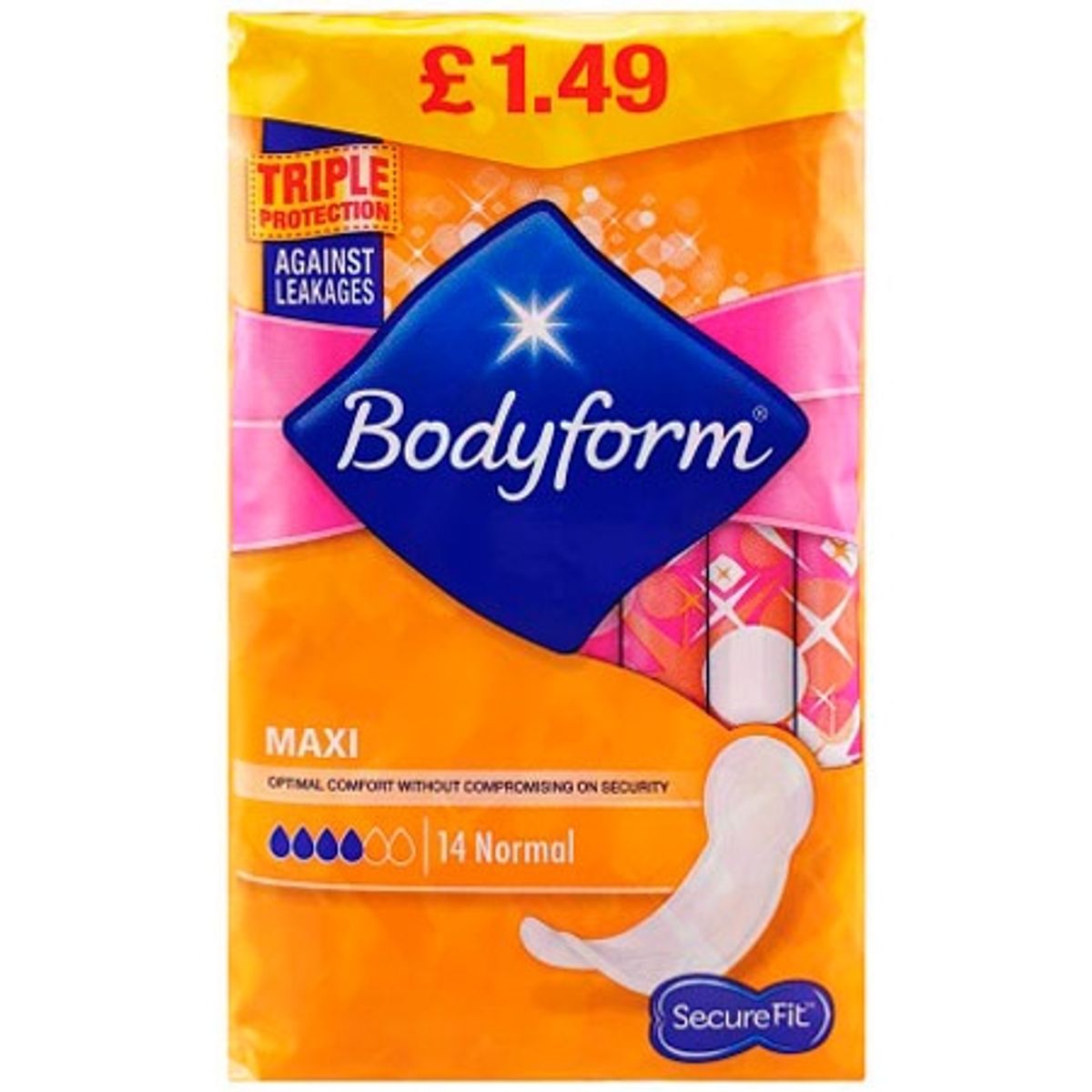 Bodyform Maxi Normal - 14 stk