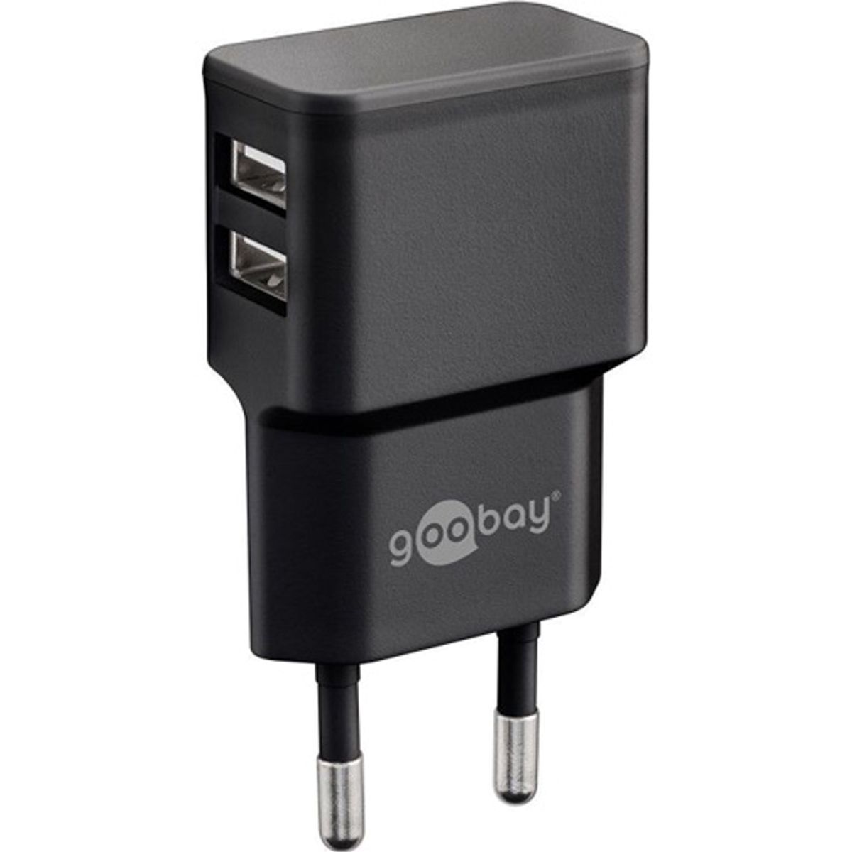 Goobay Dual USB Oplader - Sort (EU)