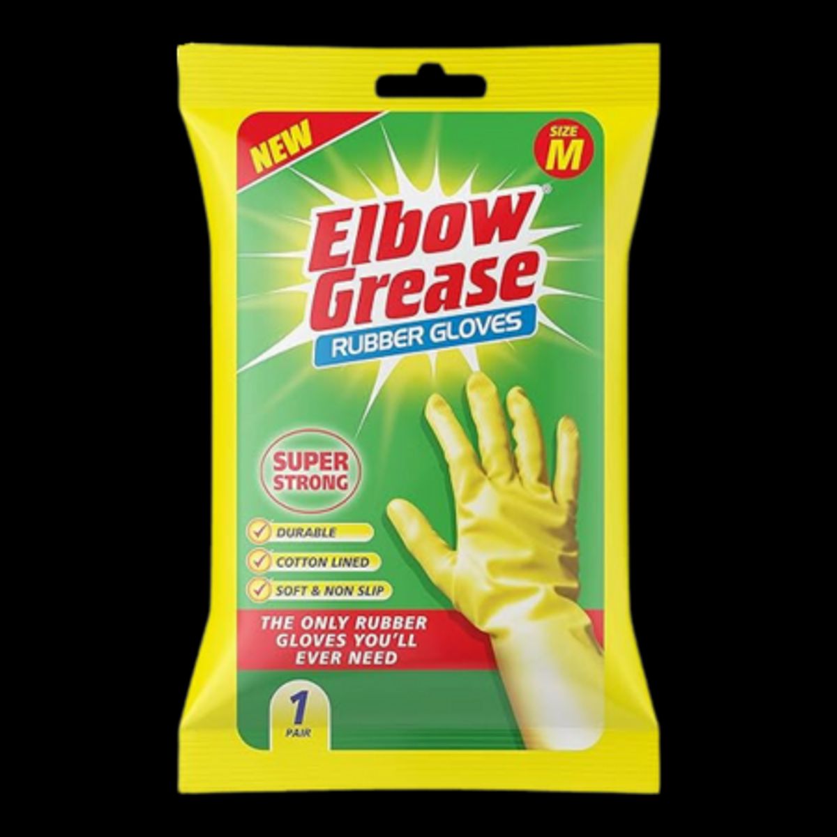 Elbow Grease Rubber Gloves - Medium